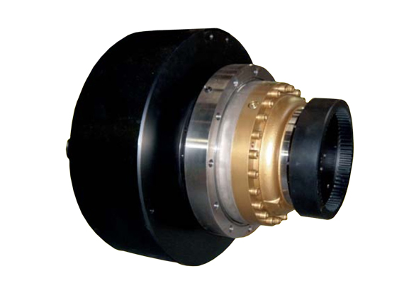 Rotating Union - clutch/brake - flywheel - epiciclic for mechanical presses. Flitted whith dry (pneumatic) or wet (hydraulic) clutch/brake unit. For direct mounting on the crankshaft or on a further reduction. Feautures: compactness of the system, reduction of the braking angle, increase of the performance in SSPM, quick and easy mounting on the press frame, output torques up to 4'425'000 LB-in